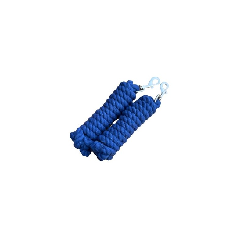 Pack of 2 Solid Cotton Lead Rope for Horses and