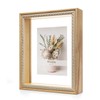 Wontree 8x10 Floating Picture Frame, Solid Pine Wood with Double