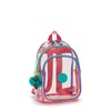 Kipling Jacinta Clear Backpack Peacock Pop Multi
