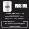 Inositol (Myo-Inositol) Powder 300g | Premium Myo Inositol Powder -