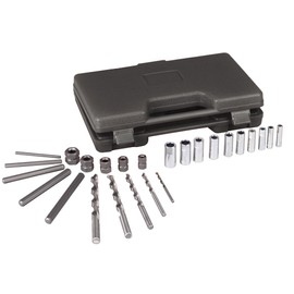 OTC 4651 Screw, Bolt, and Stud Extractor Set - 25 Piece - with Drill Bits and Guides