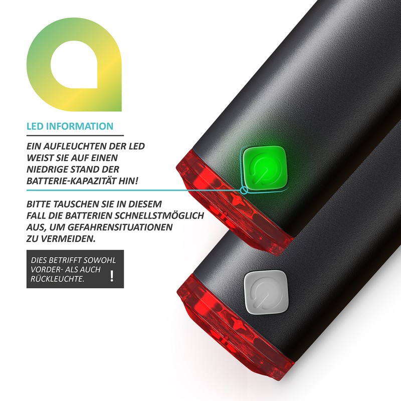 Aplic LED Bicycle Light Set | StVZO (German Road Traffic