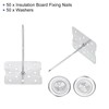 PATIKIL 50 mm Perforated Insulation Pins with Round Washers, 50