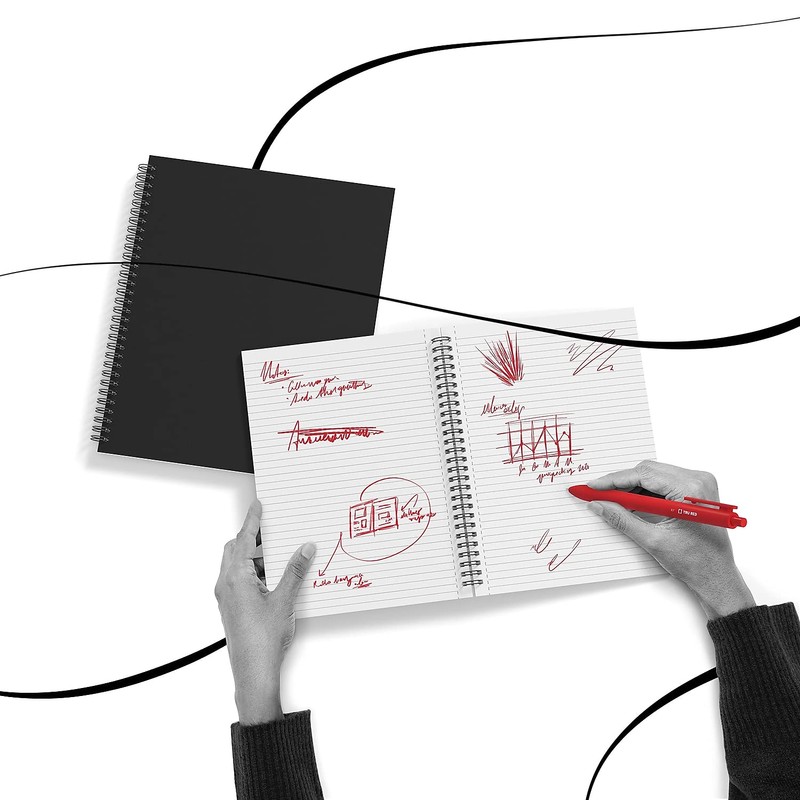 Tru Red Medium Soft Cover Ruled Notebook, Blk Tr54987