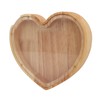 Heart Shaped Storage Box Transparent Acrylic Panel Wooden Display Case