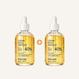 Etelland Etelang Gold Caviar Premium Ampoule 100ml Nutrition Elasticity [Elasticity] Gold Caviar 100ml / 에텔랑 골드 캐비어 프리미엄 앰플 100ml 영양 탄력 [탄력] 골드캐비어 100ml