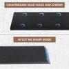 LCGP Countertop Support Brackets,3 Piece 12" Solid Heavy Duty Steel