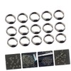 Happyyami 100pcs Metal Flight Rings Repointing Tool O Shape Shaft
