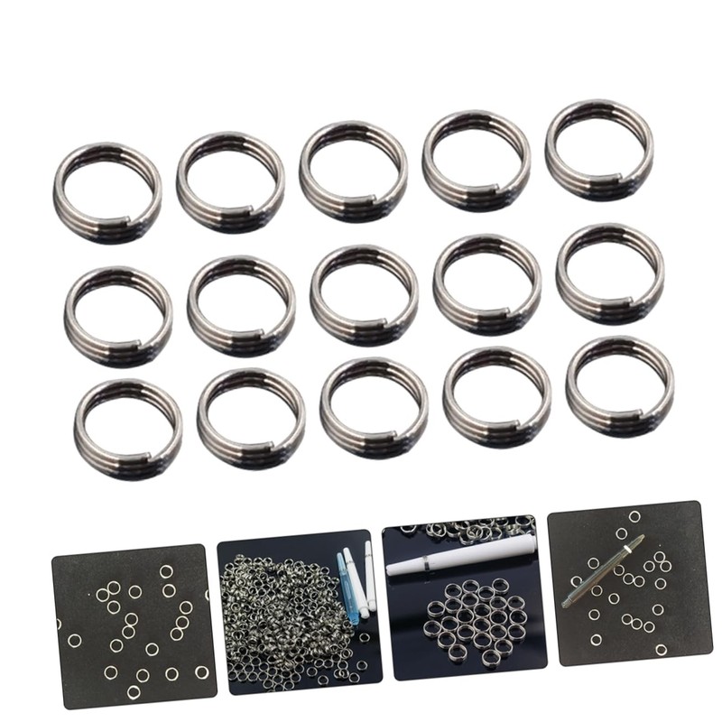 Happyyami 100pcs Metal Flight Rings Repointing Tool O Shape Shaft