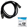 HQRP 6ft 3-pin XLR Male to XLR Female Microphone Cable,