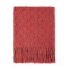 BOURINA Textured Solid Soft Sofa Throw Couch Cover Knitted Decorative