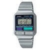 Casio A120WE-1A Digital Silver Strap Unisex Adult Watch, Silver Dial,