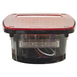 Buyers Products 5626738 Driver Side 5.75 Inch Red Stop/Turn/Tail Light With License Plate Light
