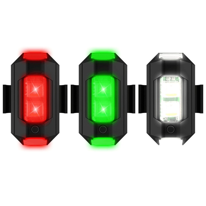 10pcs LED Strobe Light 7 Colors High Brightness Wireless Warning