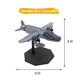 Sarcidery Italian Brainrot Action Figure, Poseable Meme Toy, Collectible Italian Brain Rot Characters, Brainrot Toys, Funny Gift for Fans & Kids (Bombardiro Crocodilo)