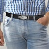 Itiezy Men’s Belt Automatic Ratchet, 35 mm Wide, Leather -