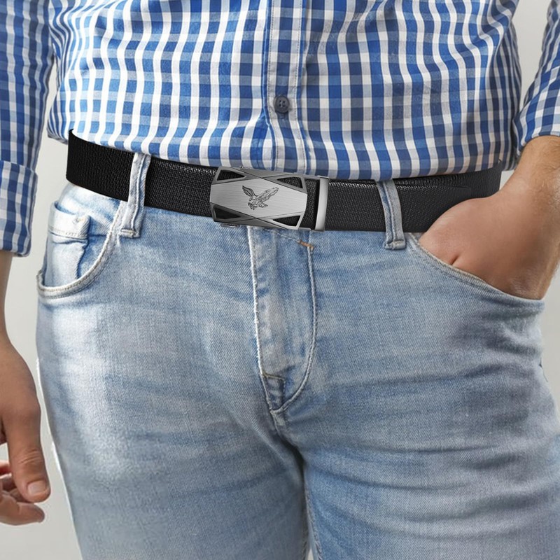 Itiezy Men’s Belt Automatic Ratchet, 35 mm Wide, Leather -