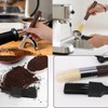 coffee grinder cleaner Brush Set, Walnut Wood Handle Espresso Cleaning