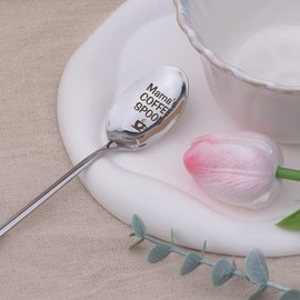 Mama Mum Coffee Spoon Gifts for Mom Christmas Birthday Gifts for Mam Mother Retirement Gift for Mummy Tea Coffee Lover Gifts for Mum Birthday Presents for Mum Mummy Gifts for Mommy Spoons