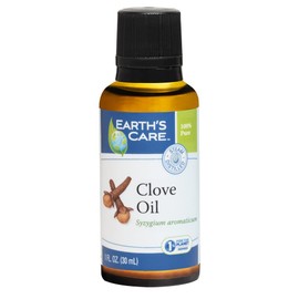 Earth’s Care Clove Oil - Essential Oil for Aromatherapy - 100% Pure Clove Oil - Steam Distilled - 1 Fl OZ