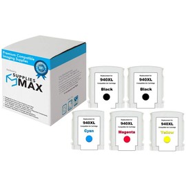 SuppliesMAX Remanufactured Replacement for HP OfficeJet Pro 8000/OfficeJet Pro 8500/OfficeJet Pro 8500A Series High Yield Inkjet Combo Pack (2-BK/1-C/M/Y) (NO. 940XL) (CH633BN_2PK/SF782AN_1PKMP)