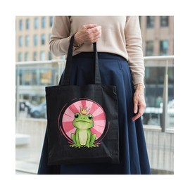 Hippowarehouse Royal Frog Tote Shopping Gym Beach Bag 42cm x38cm,10 litres