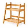 Bamboo Countertop Organizer for Coffee & Kitchen Storage - 2-Tier