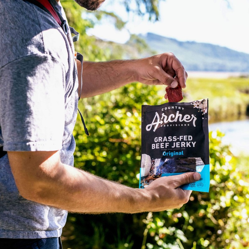 Original Beef Jerky by Country Archer, 100% Grass-Fed, Gluten Free,