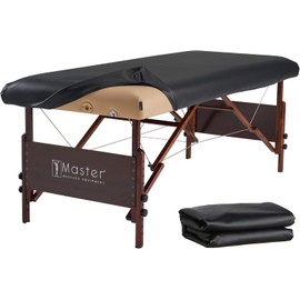 Master Massage Extra-Durable Universal Fitted Fabric PU Vinyl Leather Massage Table Protection Cover- Protector-Stretch Table Cover for Massage Beds