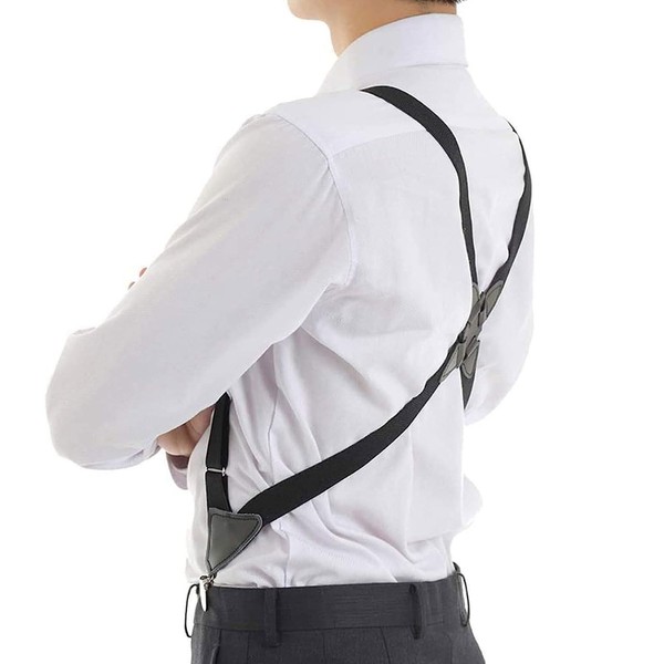 Suspenders Mens Holster Gun Suspenders Business Casual 25mm Wide Extended Length Fits Wide Body Shapes Shipped 3-5 Working Days