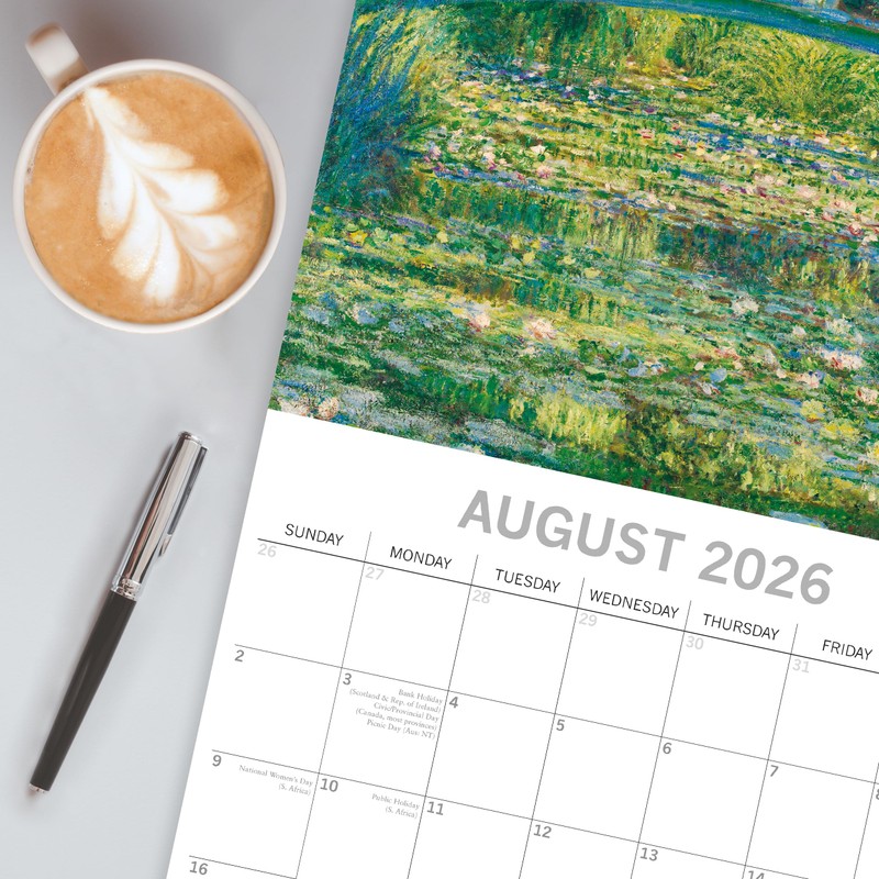 Gifted Stationery Co, Dolphins 2026 Wall Calendar, 12'' X 12'',