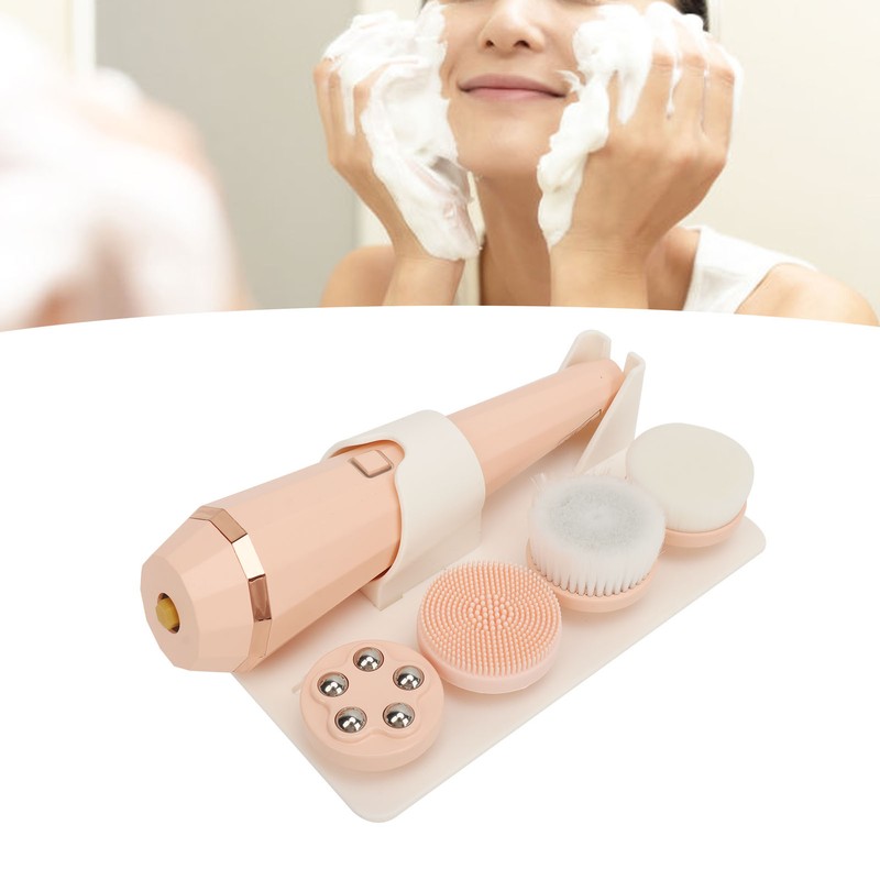 Electric Facial Cleansing Brush 3 Levels Rechargeable Improve Skin Elastic