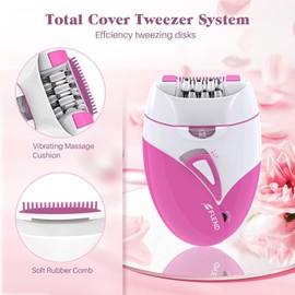 Epilator, 2 Speed Setting of Smooth Glide Face Ep-ilator for Women, E-pilator Hair Remover for Women Face Legs Bikini Area Arms Legs