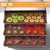 Aulock 6 Pcs Silicone Food Dehydrator Sheets with Edge, Compatible