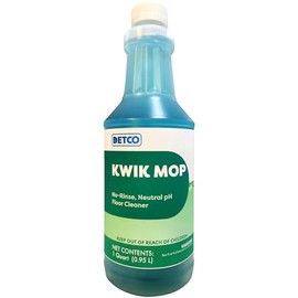 Detco Kwik Mop Concentrated, Fast-Drying, No-Rinse, Neutral Floor Cleaner, Takes 1 oz. Per Gallon, 1 Quart
