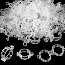 Dladhict 100PCS Secured Plastic Plant Clip, Upgrade Grape and Tomato Vine, Garden Clips for Climbing Plants, Plastic Trellis Clips Plant Support Clips Tomato Grape Vine Vegetables Plant Fixing Clips