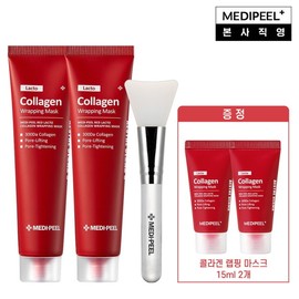 MediPeel Red Collagen Wrapping Mask 70ml2 + Red Lacto Collagen Pore Cleansing Foam 15ml / 메디필 레드 콜라겐 랩핑 마스크 70ml2 + 레드 락토 콜라겐 모공 클렌징폼 15m
