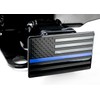 eVerHITCH US American Flag Chrome Emblem Trailer Metal Hitch Cover