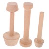 ULTECHNOVO 3pcs Wooden Tart Tamper Set Dual Ended Egg Tart