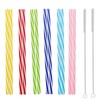 72Pcs Reusable Hard Plastic Drinking Straw, Drinking Straw Biodegradable Recyclable,