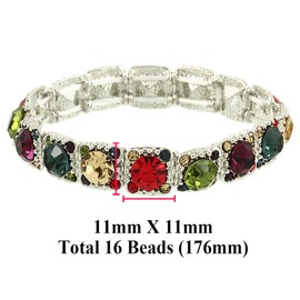 Falari Crystal Stretch Bracelet Wedding Bracelet Gift Box Included