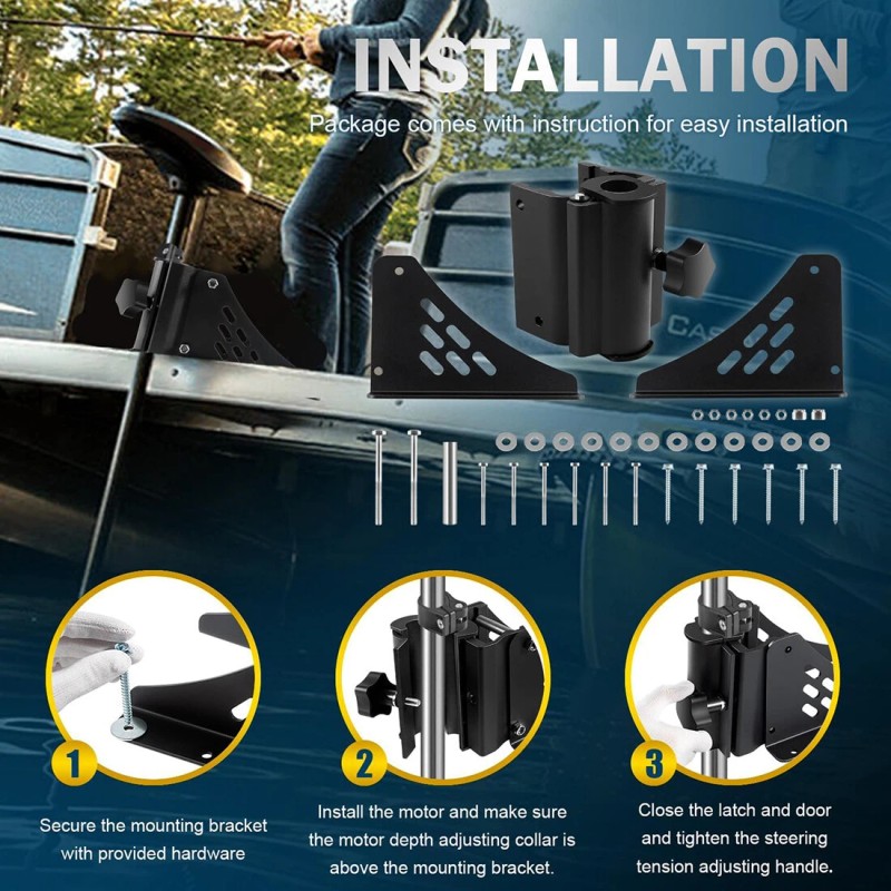 for Newport Vessels Pontoon Trolling Motor Mount Deck Bracket shaft