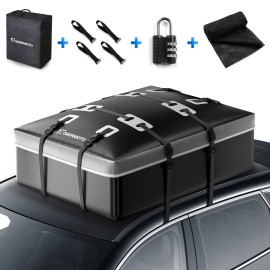 KEEPDSGN 21 Cubic Feet Car Roof Top Cargo Carrier Bag 600D Waterproof For FORD EXPLORER