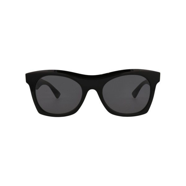 Bottega Veneta Square/Rectangle Sunglasses Black Black Grey Luxury Eyewear Made