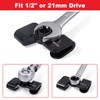 Spurtar Wrench Extender Tool, Adjustable Wrench Extender Adapter for 1/2"