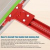 Updated Version Parallel Rail Guide System, Woodworking Track Saw Guide