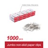 PAPERPAL Jumbo Paper Clips Nonskid, 1000 Large Paper Clips (10
