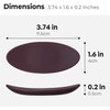Carrotez Small Silicone Coffee Spoon Rest 2 pcs (0.2" x