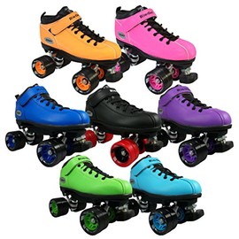 Riedell Skates - Dart - Quad Roller Speed Skates | Aqua | Size 7
