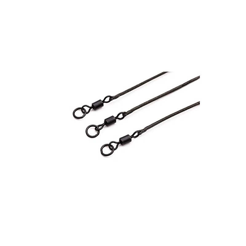 Korda Tackle Kable Leadcore Leader Ring Swivel 50cm: Weed